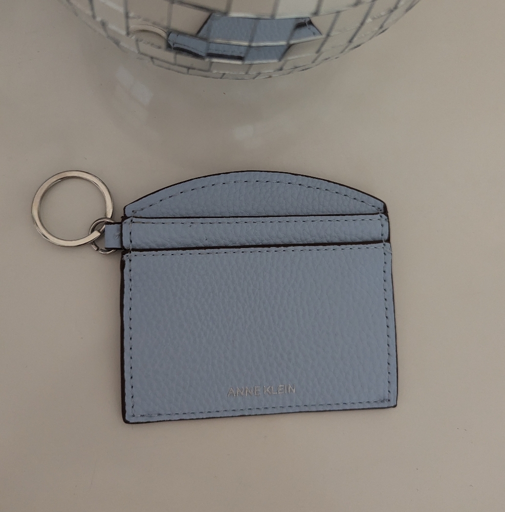 Anne Klein Light Blue Key & Card Holder - Picture 2 of 4